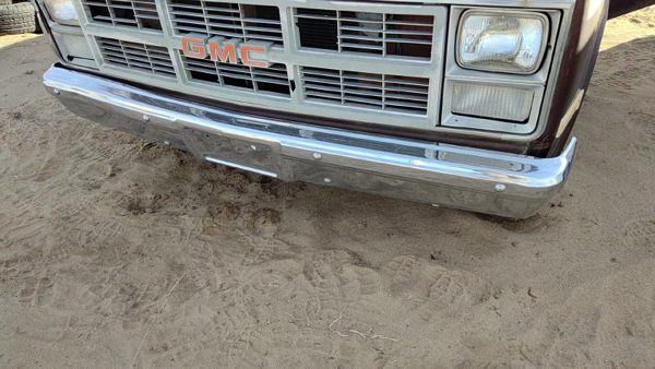 1983-1991 Gmc Sierra C3500 Front Bumper Assembly With Brackets Oem Chrome Bent — photo 1