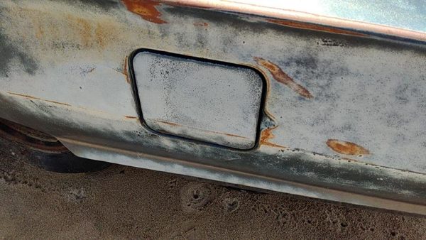 64-66 Ford Thunderbird Coupe Fuel Tank Door With Hinge Gas Lid Oem Filler — photo 4