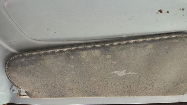 1981-1993 Dodge Ram W250 Driver Left Sun Visor Oem Gray — photo 3