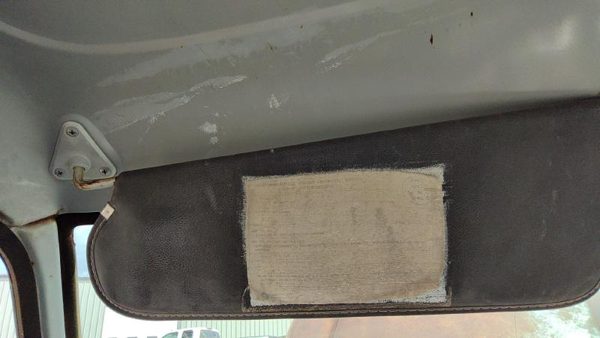 1981-1993 Dodge Ram W250 Driver Left Sun Visor Oem Gray — photo 7