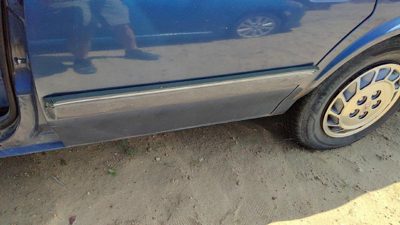 1994 Olds Cutlass Ciera Driver Left Rear Moulding From Door Back Trim Strip Blue