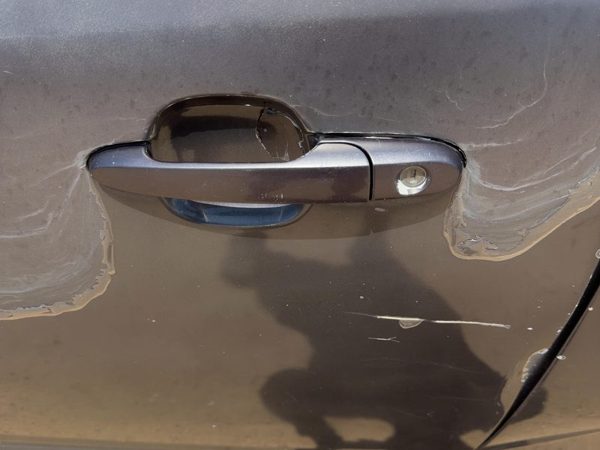 05-10 Cobalt Driver Left Front Outside Door Handle Oem Body Colored Amethyst 84U — photo 2
