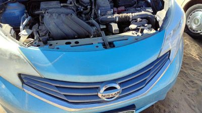 2014-2016 Nissan Versa Note Front Upper Grille Assembly Oem Blue Rbe 623203Vy0h