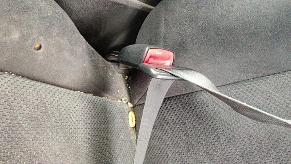 2007-2010 Nissan Altima Driver Left Front Seat Belt Buckle Receiver Charcoal G — photo 4