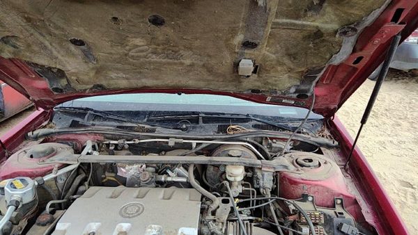 01 Cadillac Eldorado Pair Of Hood Hinges Right Left Set Assembly Crimson Red 86U — photo 2
