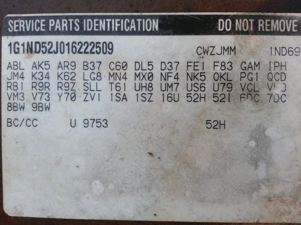 2001 Chevy Malibu Electric Cooling Motor LH — photo 3