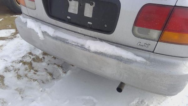 1996-2000 Honda Civic Rear Bumper Cover Assembly Oem Back Silver 4802138 — photo 4
