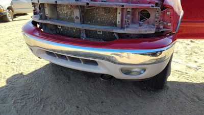 1999-2004 Ford F150 Front Bumper Assembly With Brackets Oem 4X4 Red Chrome
