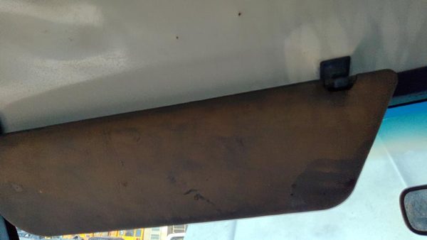 95-96 Ford F350 Driver Left Sun Visor Oem Blue — photo 5