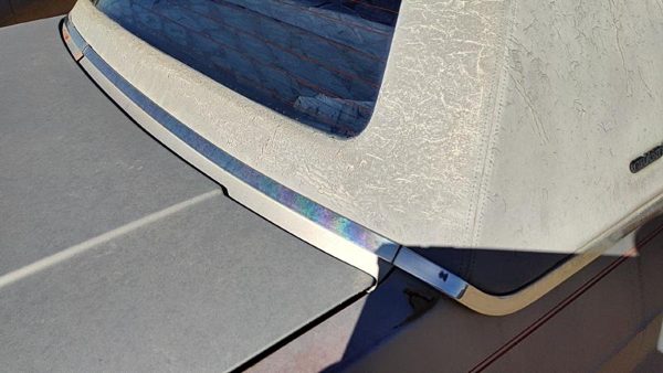 83-87 Grand Marquis Passenger Right Rear Chrome Trim Moulding Below Back Glass — photo 2