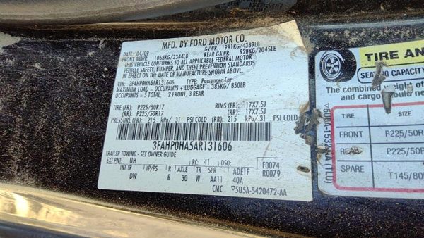 2010 Ford Fusion Radiator 2.5L — photo 6
