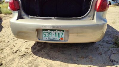2003-2005 Chevy Cavalier Rear Bumper Cover Assembly Oem Back Gold 49U 12335580