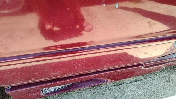 94-96 Honda Accord Passenger Right Rear Moulding From Door Back Trim Strip Red — photo 4