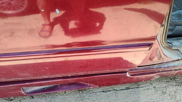 94-96 Honda Accord Passenger Right Rear Moulding From Door Back Trim Strip Red — photo 6