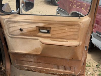 1980 Chevy Silverado C20 Passenger Right Front Door Trim Panel Tan