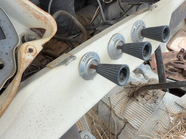 1968 Ford F350 Throttle Control Knob with Cable 330 V8 Manual OEM — photo 1