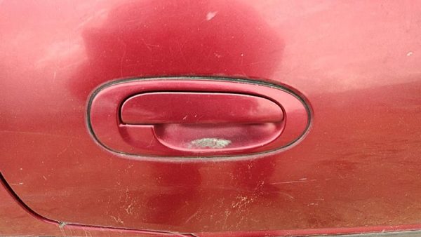 1997 Ford Escort Passenger Right Rear Outside Door Handle Oem Back Red — photo 2