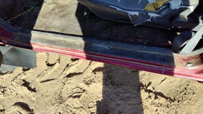 95-97 Nissan Hardbody Driver Left Lower Sill Step Moulding Trim Panel Oem Gray