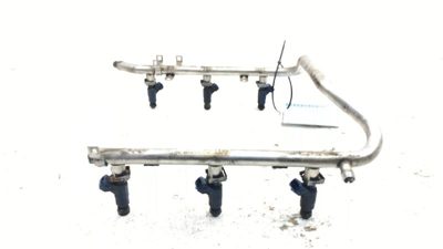 2001-2005 Mercedes C240 Complete Fuel Rail With Injectors Set Loaded Oem 2.6L