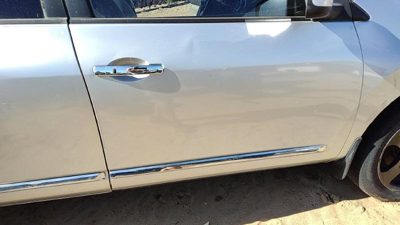 2013 Nissan Rogue Front Door RH Silver K23