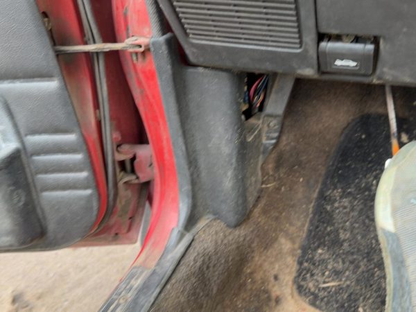 1987-1988 Toyota FX Driver Left Lower Kick Trim Panel OEM Gray — photo 5