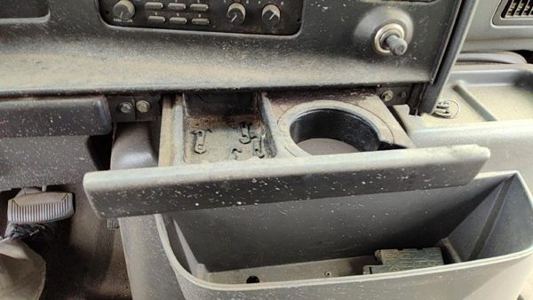 1992-1996 Ford Van E250 Slide Out Dash Mounted Cup Holder Assembly Oem Gray — photo 3