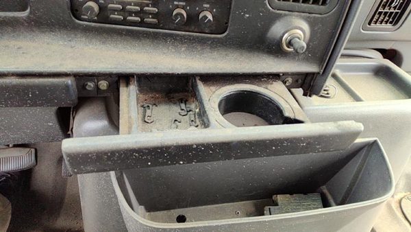 1992-1996 Ford Van E250 Slide Out Dash Mounted Cup Holder Assembly Oem Gray — photo 2