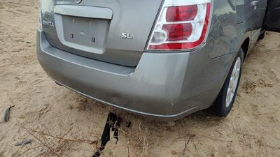 2007-2008 Nissan Sentra Rear Bumper Cover Assembly Oem Back Gray K36 2.0L
