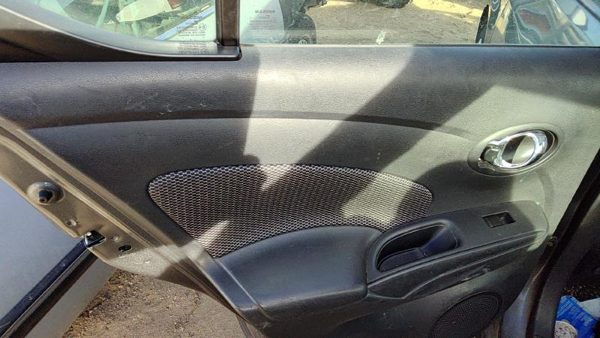 14-19 Versa Driver Left Rear Door Trim Panel With Switches Back Charcoal G — photo 3