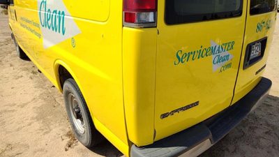 1996-2002 Express Van 2500 Driver Left Rear Moulding On Quarter Panel Oem Yellow