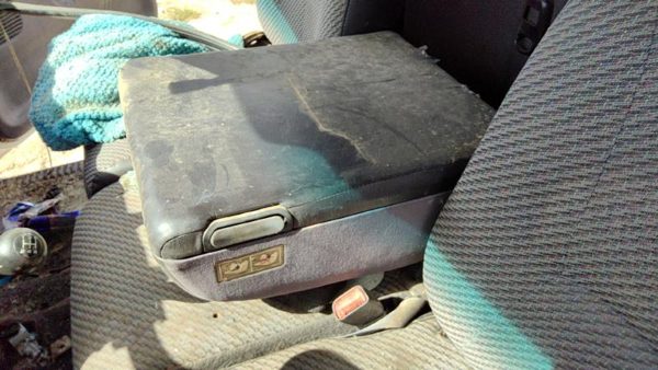 2000 2001 Dodge Ram 1500 Center Floor Console Assembly Jump Seat Oem Gray — photo 1