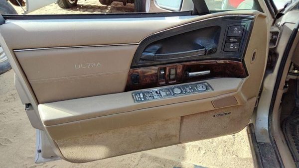 92 Buick Park Ave Ultra Driver Left Front Door Trim Panel With Master Switch Tan — photo 2
