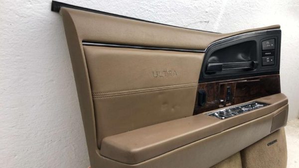 92 Buick Park Ave Ultra Driver Left Front Door Trim Panel With Master Switch Tan — photo 10