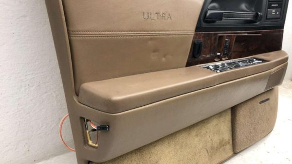 92 Buick Park Ave Ultra Driver Left Front Door Trim Panel With Master Switch Tan — photo 11