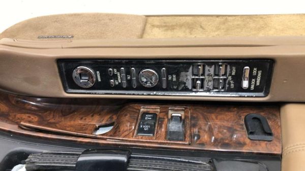 92 Buick Park Ave Ultra Driver Left Front Door Trim Panel With Master Switch Tan — photo 21
