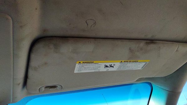 13-18 Dodge Ram 4500 Passenger Right Sun Visor Oem Gray X8 — photo 2