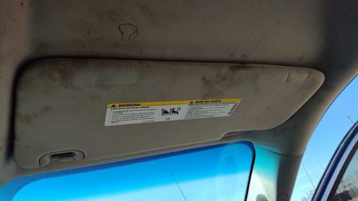 13-18 Dodge Ram 4500 Passenger Right Sun Visor Oem Gray X8