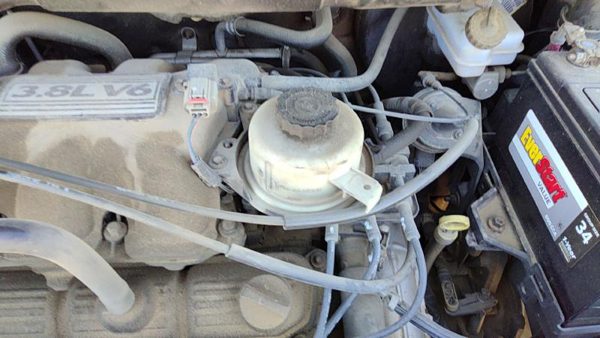 2001-2007 Dodge Caravan Power Steering Fluid Remote Reservoir Tank Oem 3.8L — photo 1
