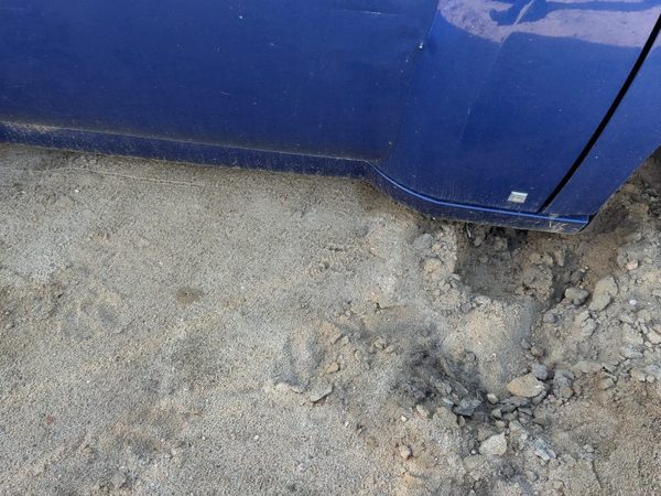 06-07 Hhr Right Lower Rocker Panel Moulding Ls 4D Sport Wagon Daytona Blue 69U — photo 2