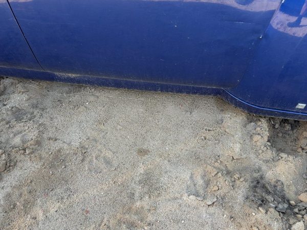 06-07 Hhr Right Lower Rocker Panel Moulding Ls 4D Sport Wagon Daytona Blue 69U — photo 5