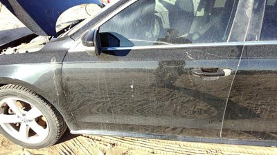 2013 Volkswagen Passat Front Door LH Black A1