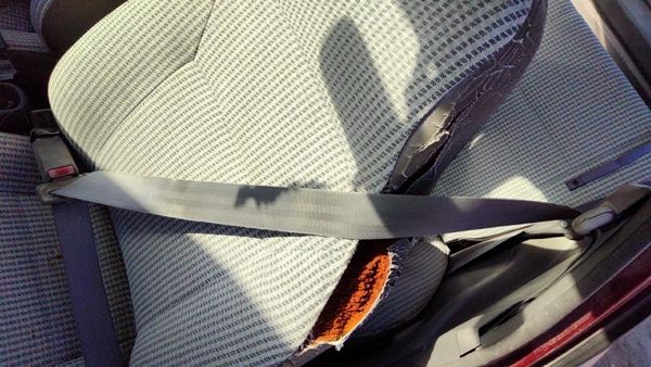 1994-1997 Ford Aspire Driver Left Front Seat Belt Retractor Oem Shoulder Gray — photo 2