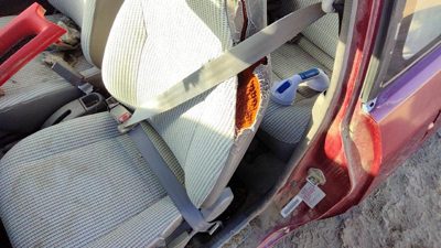 1994-1997 Ford Aspire Driver Left Front Seat Belt Retractor Oem Shoulder Gray