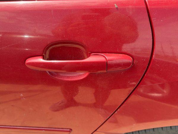 07-16 Impala Driver Left Rear Outside Door Handle Oem Back Precision Red 27U — photo 2