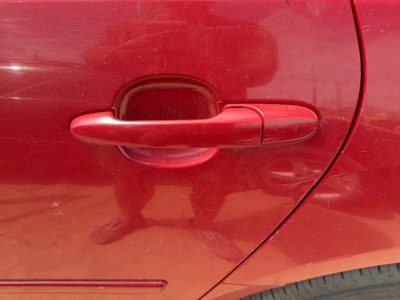 07-16 Impala Driver Left Rear Outside Door Handle Oem Back Precision Red 27U