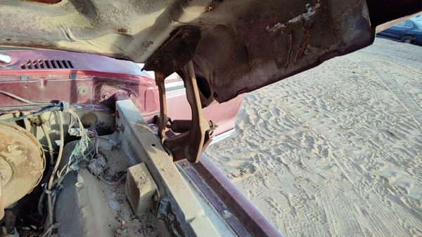 1975-1979 Ford F150 Driver Left Hood Hinge Oem Maroon D3tz16796a — photo 2