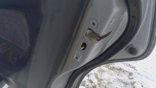 1996-2000 Honda Civic Passenger Right Rear Door Latch With Rods/Cables Oem Back — photo 2