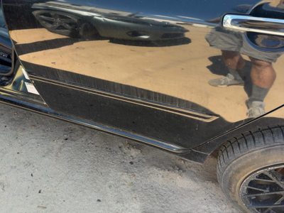 06-07 M35X Driver Left Rear Moulding From Door Oem Back Black Obsidian Kh3