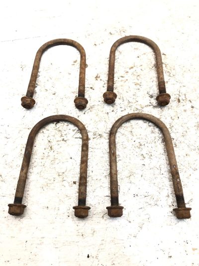 2002-2007 Dodge Ram Pickup 1500 Set of 4 Rear Ubolts with Nuts OEM Rear End 4x4