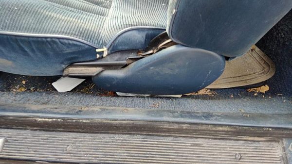 88-91 Olds Cutlass Calais Driver Left Side Seat Trim Panel Oem Blue — photo 1